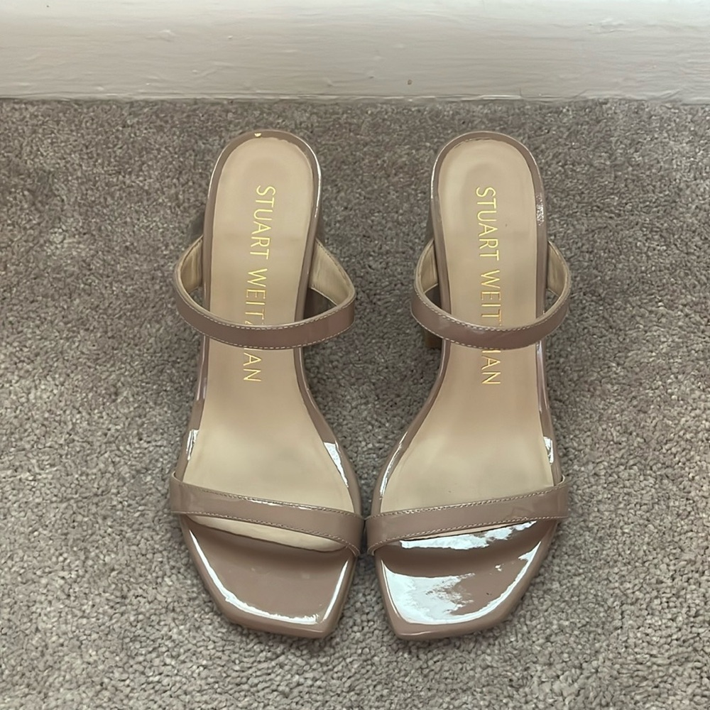 Tan Stuart Weitzman Sandals 7.5